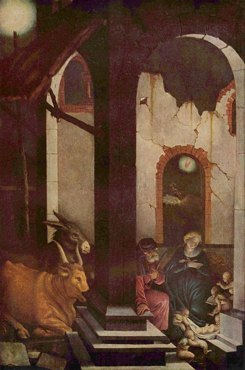 Tedesco: La nascita di Cristo Natività da Hans Baldung Grien