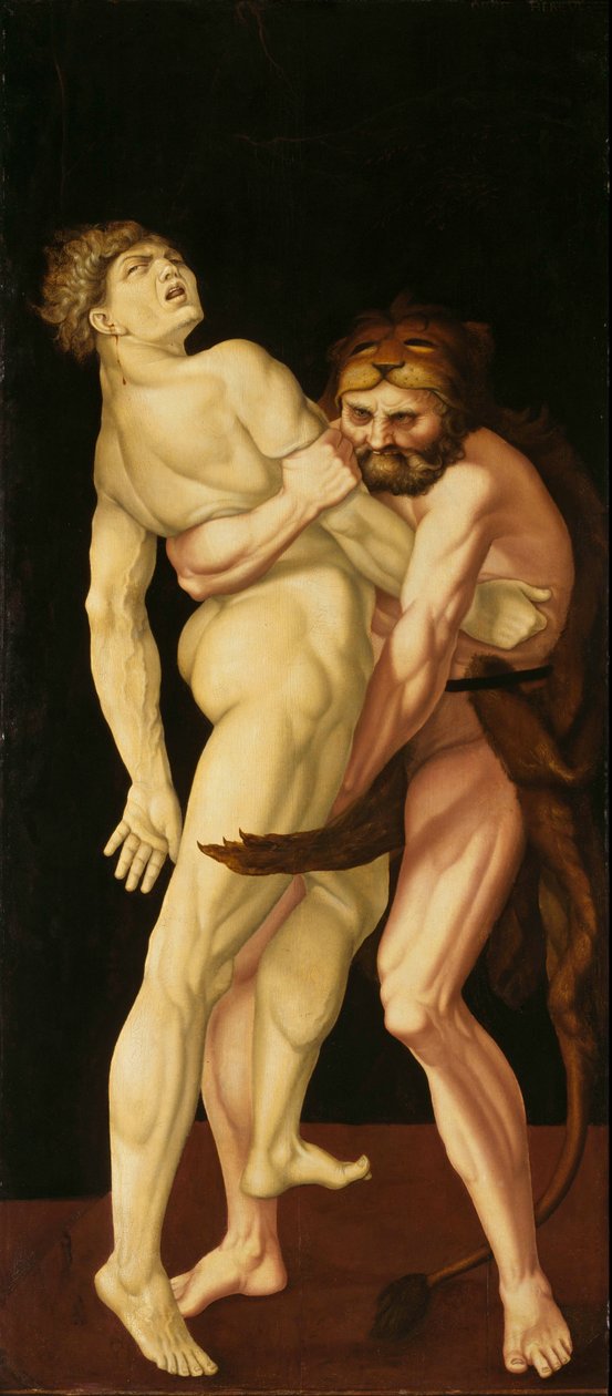 Eracle e Anteo da Hans Baldung Grien