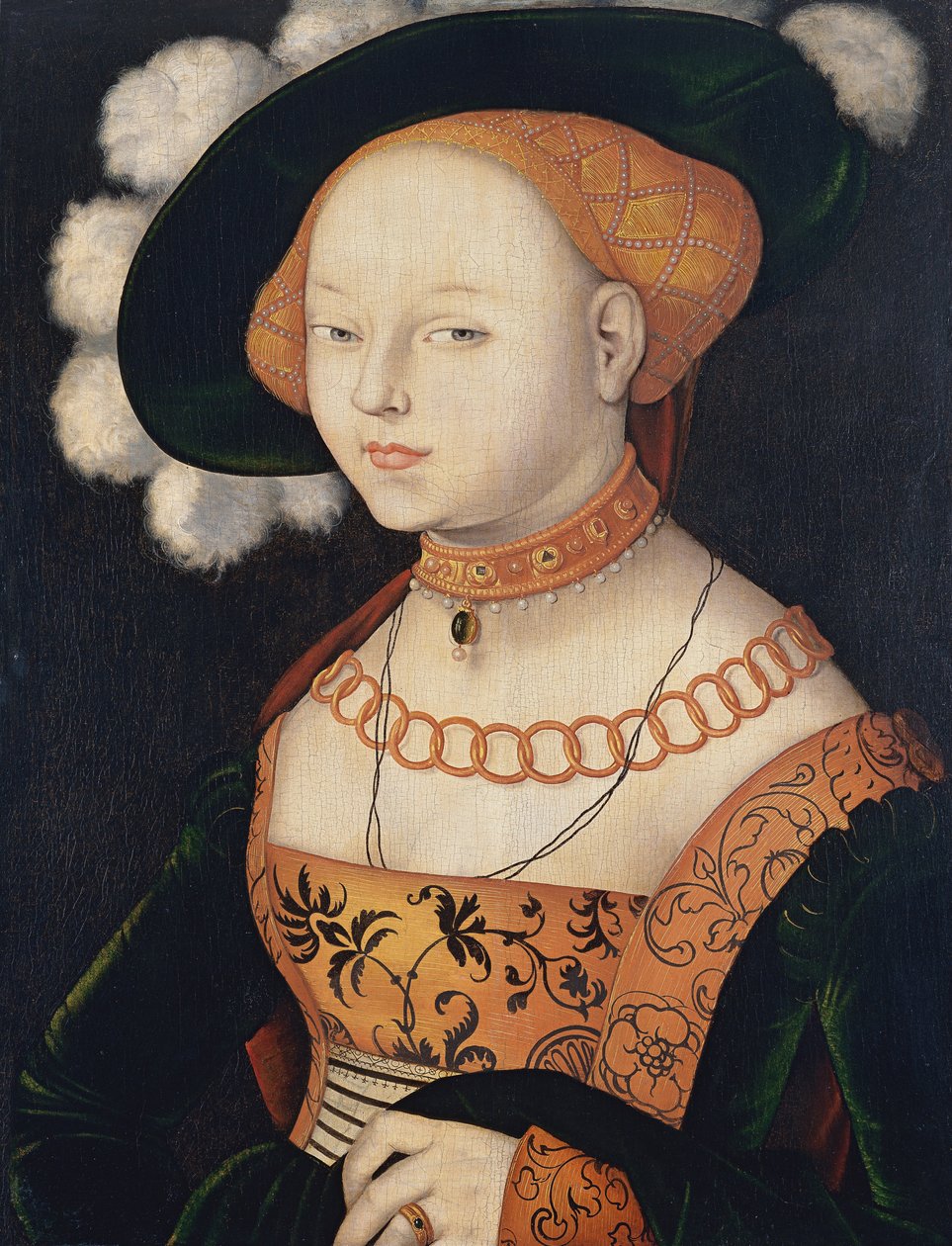 Tedesco: Bildnis einer Dame Ritratto di una signora da Hans Baldung Grien