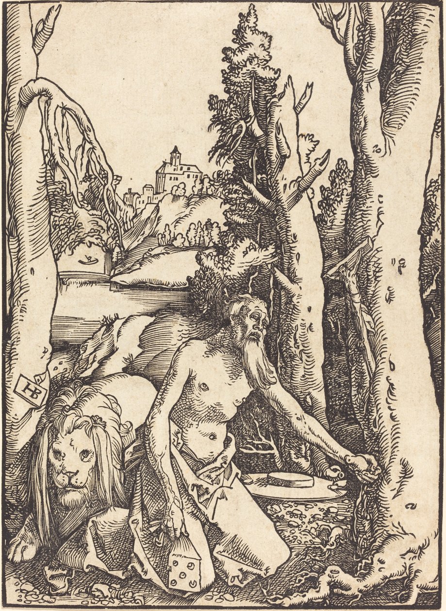 San Girolamo nel deserto da Hans Baldung Grien