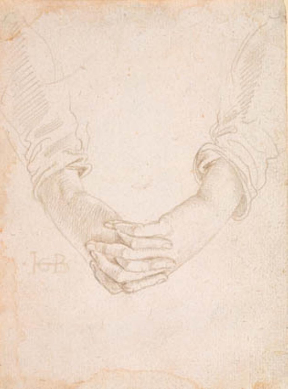 Studio delle mani piegate di una donna da Hans Baldung Grien