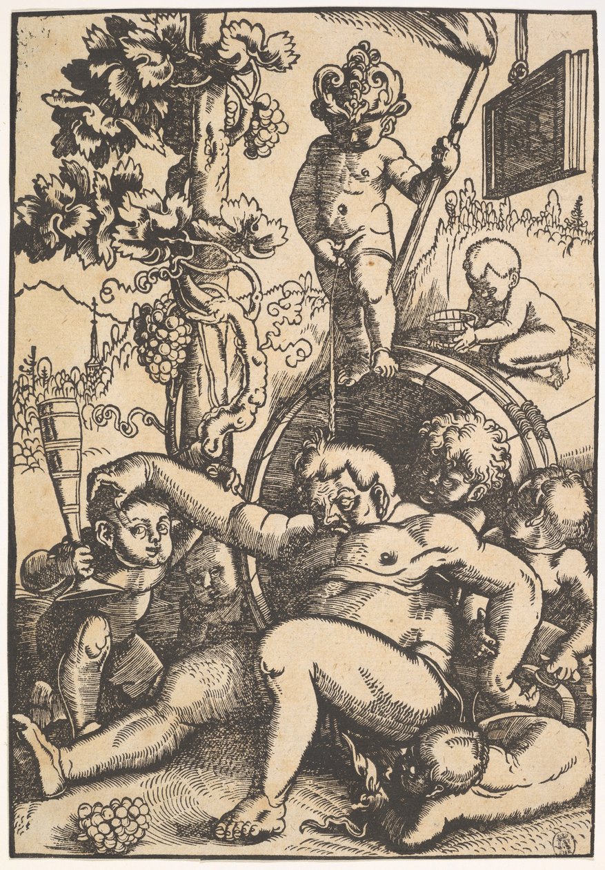 Il Bacco ubriaco, c.1520 da Hans Baldung Grien