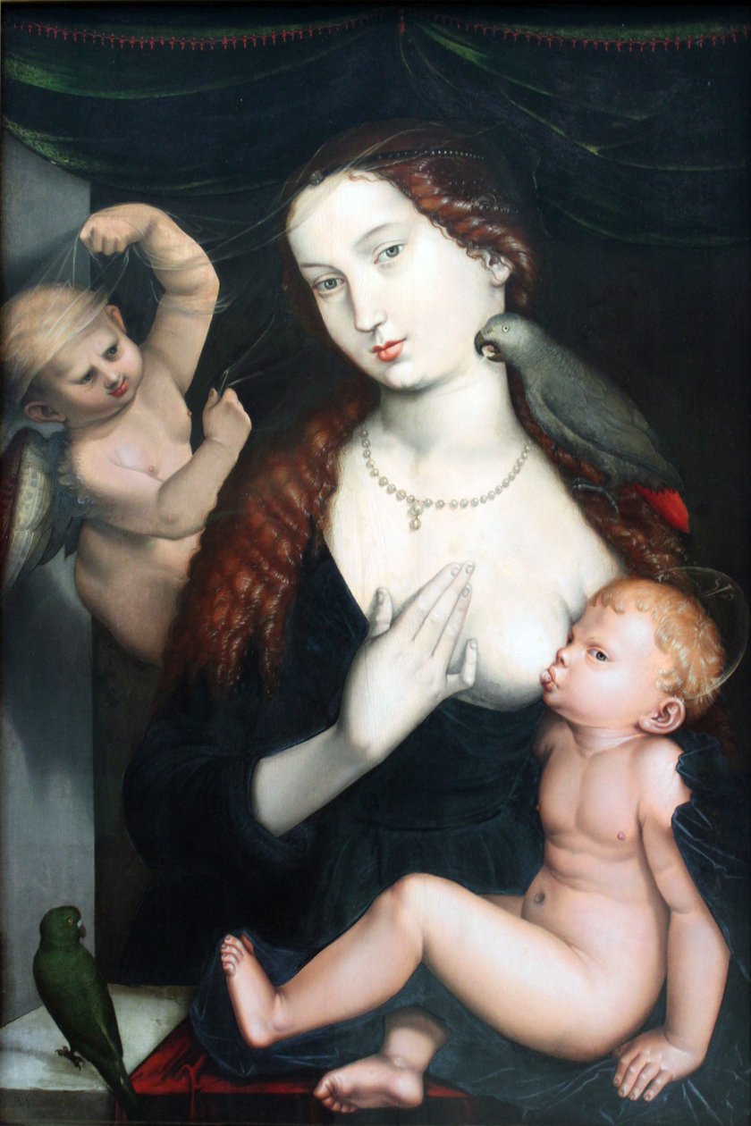 La Madonna con i pappagalli da Hans Baldung Grien