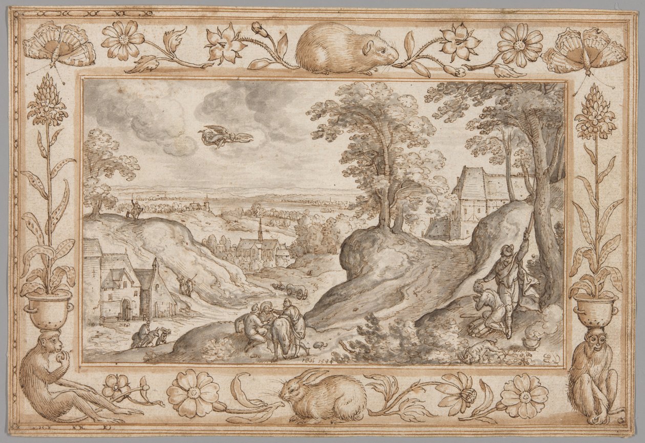 Paesaggio con il sacrificio di Isacco all