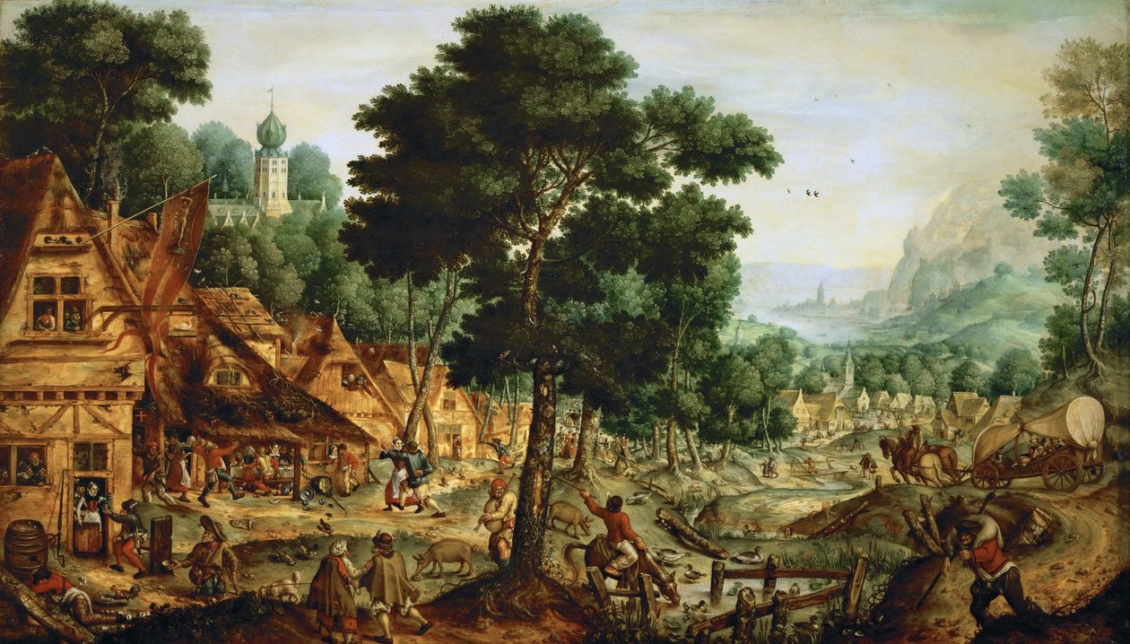 Villaggio fiammingo da Hans Bol