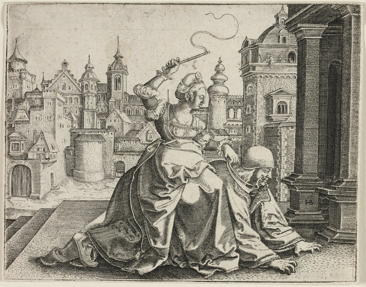 Fillide e Aristotele da Hans Brosamer