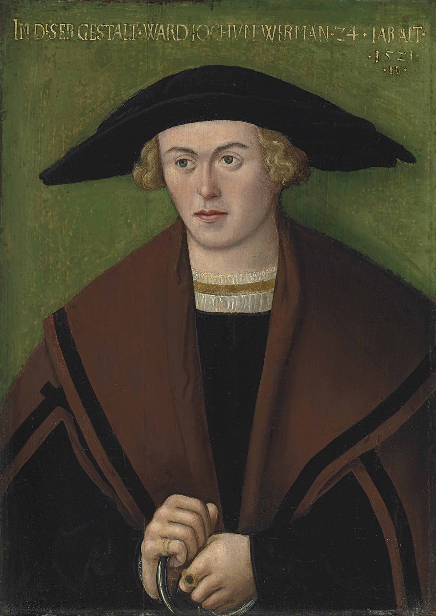 Ritratto di Jochum Wirman da Hans Brosamer
