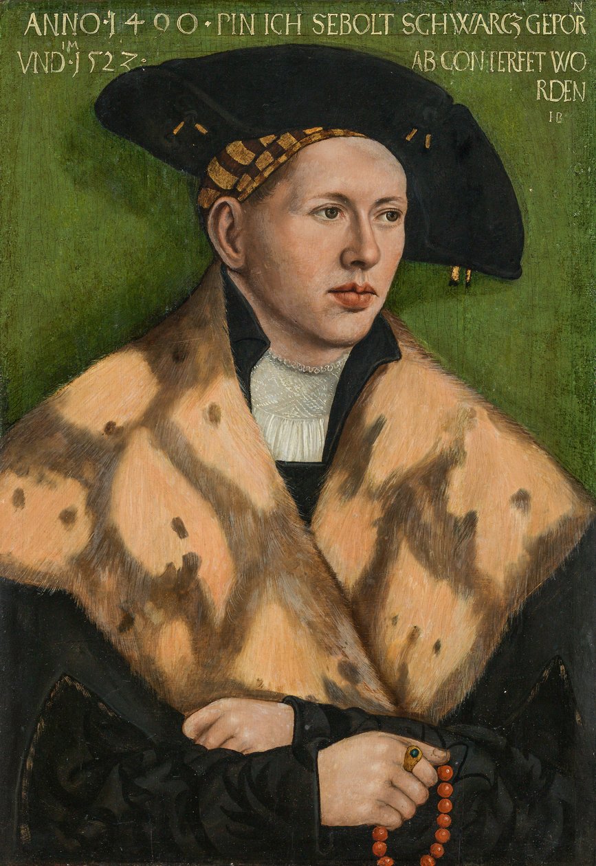 Ritratto di Sebolt Schwarcz da Hans Brosamer