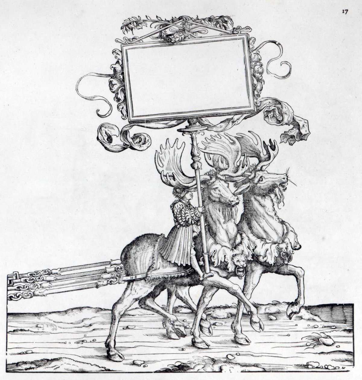 Scena dalla Processione Trionfale di Massimiliano, c.1516-18 da Hans Burgkmair