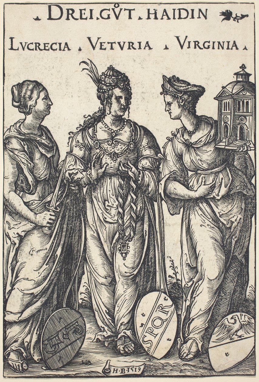 Lucrezia, Veturia e Virginia da Hans Burgkmair I