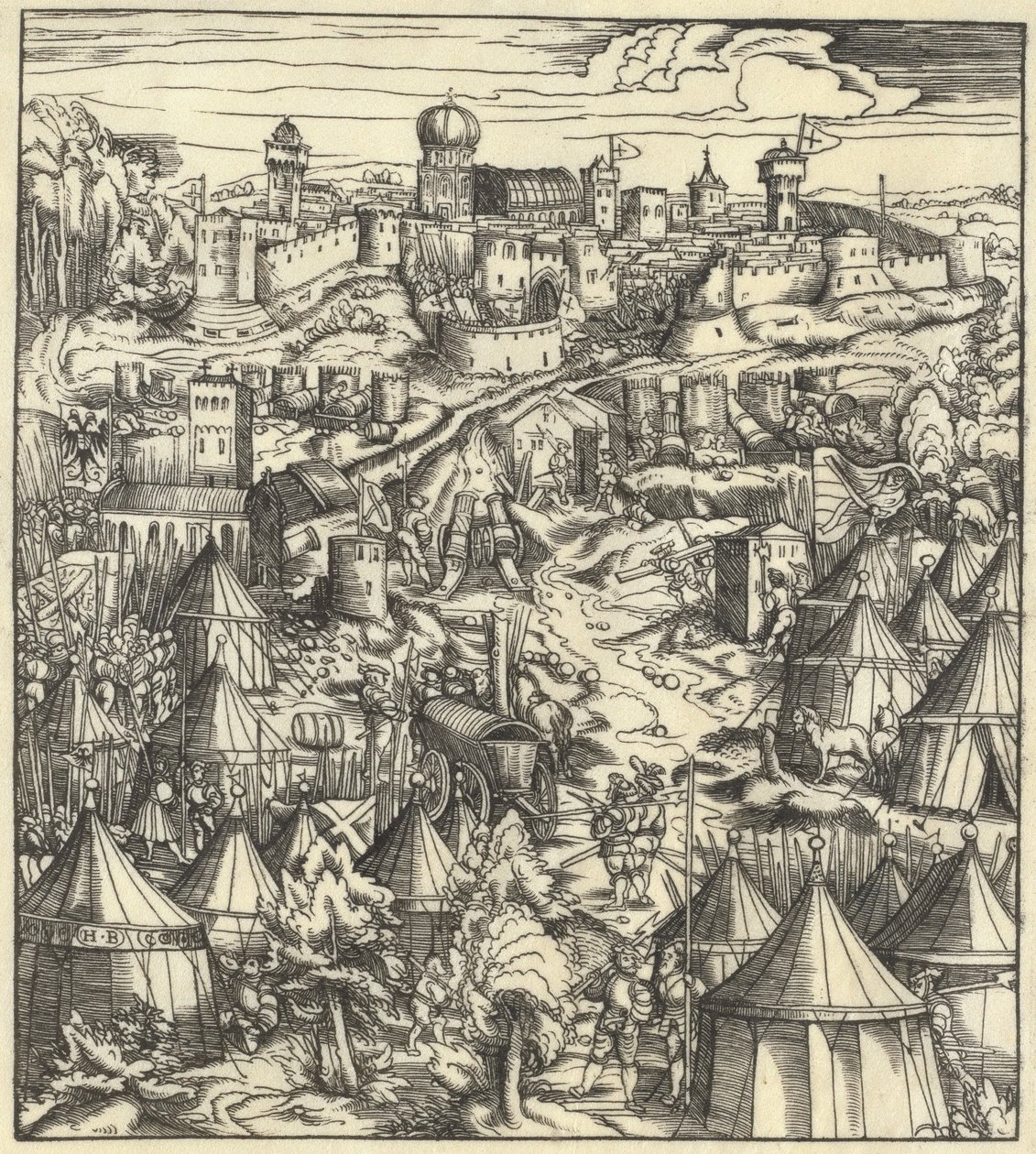 La battaglia di Padova da Hans Burgkmair I