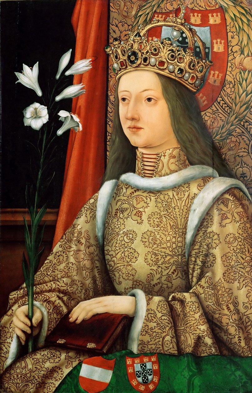 Ritratto di Eleonora del Portogallo 1434-1467, Imperatrice del Sacro Romano Impero da Hans Burgkmair the Elder