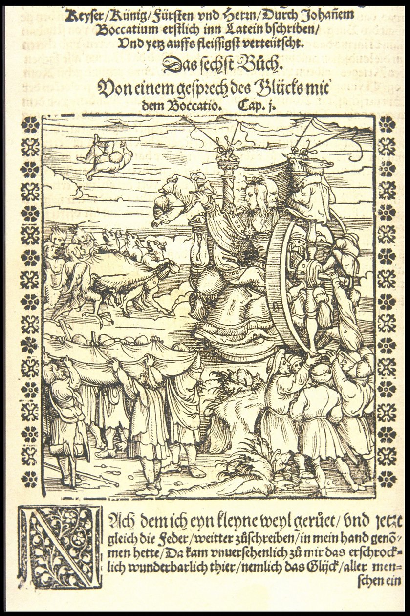 La ruota della fortuna da Hans Burgkmair the Elder