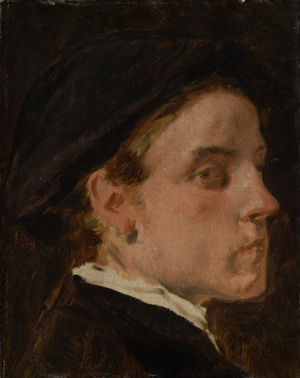 Studio di ritratto del pittore Wilhelm Trübner da Hans Canon