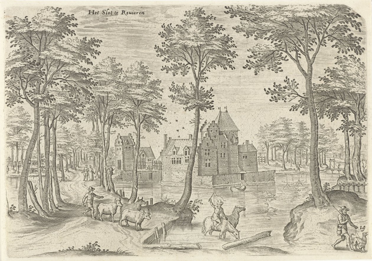 Veduta del Castello di Rivieren da Hans Collaert (I)