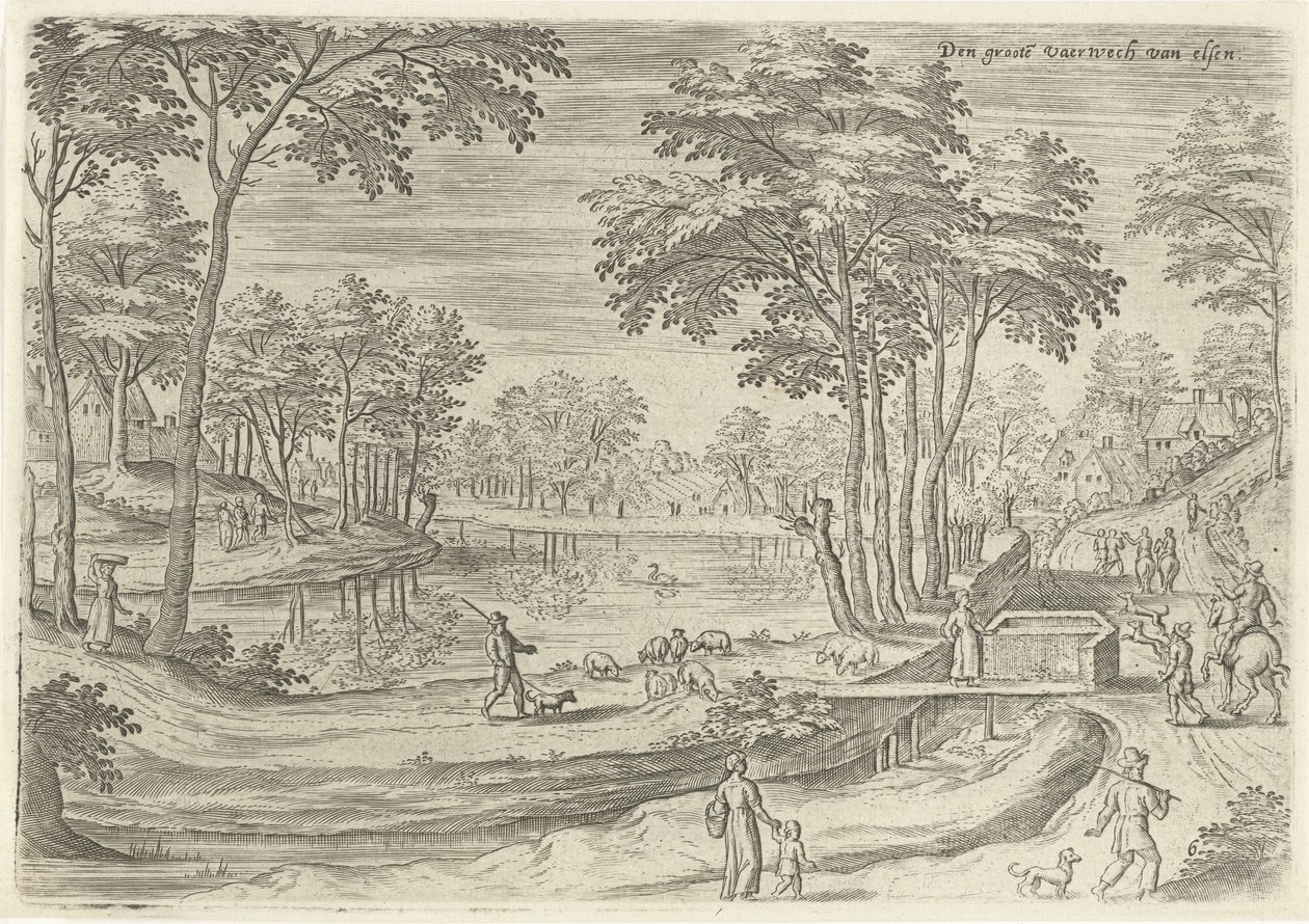 Vista del canale di Elsene da Hans Collaert (I)