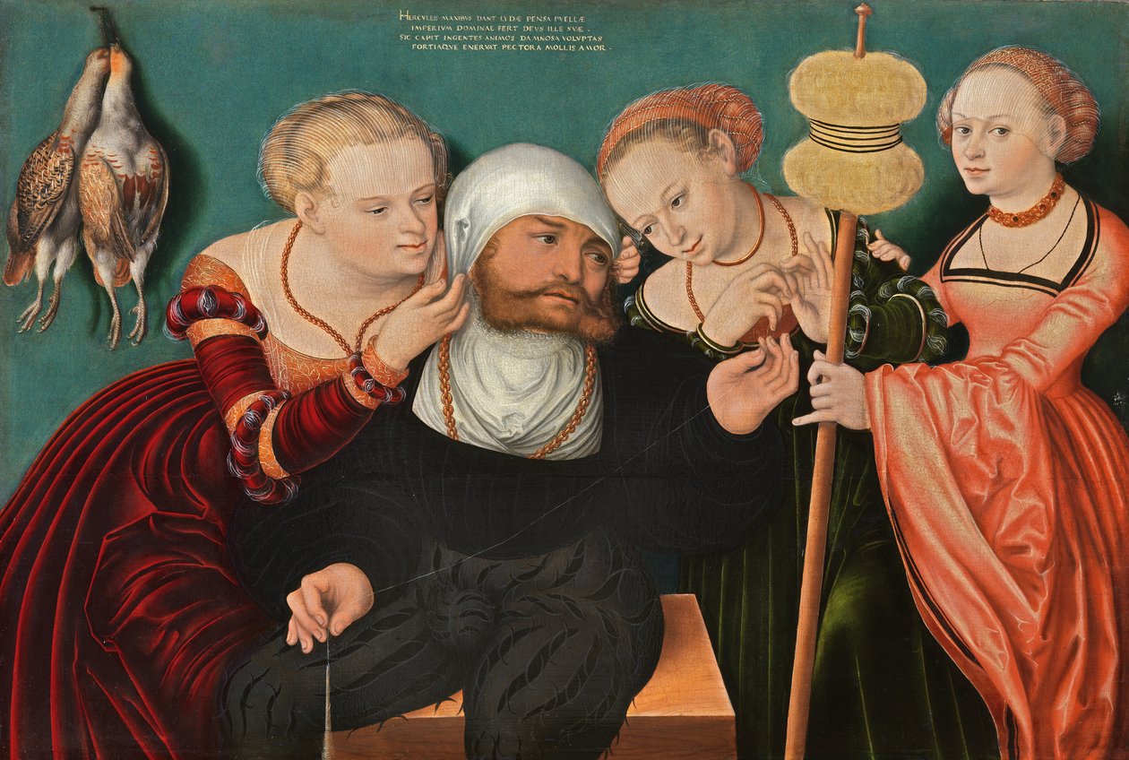 Tedesco: Herkules bei Omphale Ercole alla corte di Omphale da Hans Cranach