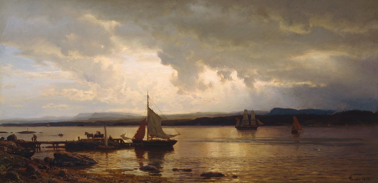 Dal fiordo di Oslo da Hans Gude