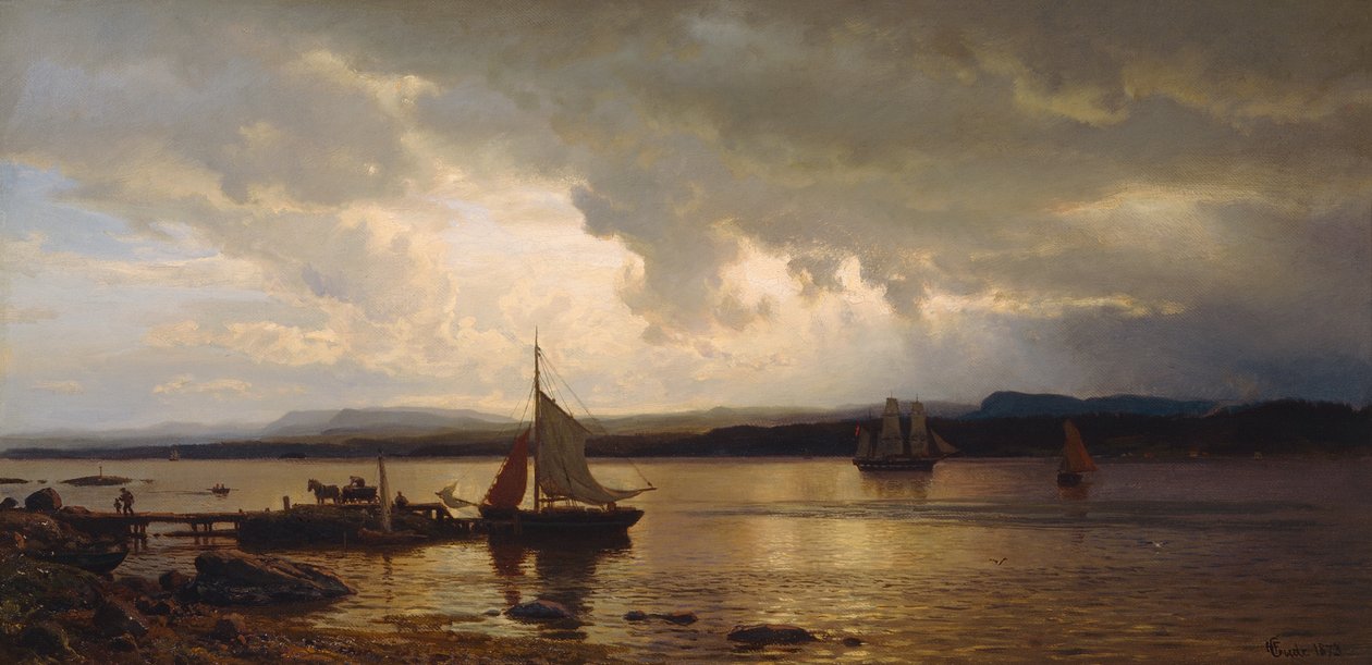 Dal fiordo di Oslo da Hans Gude