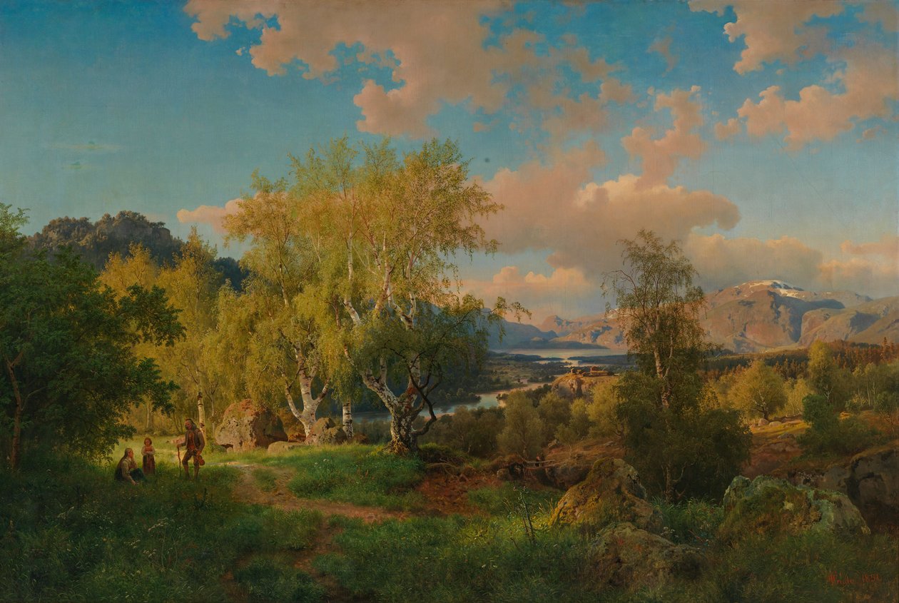 Paesaggio di Ringerige da Hans Gude