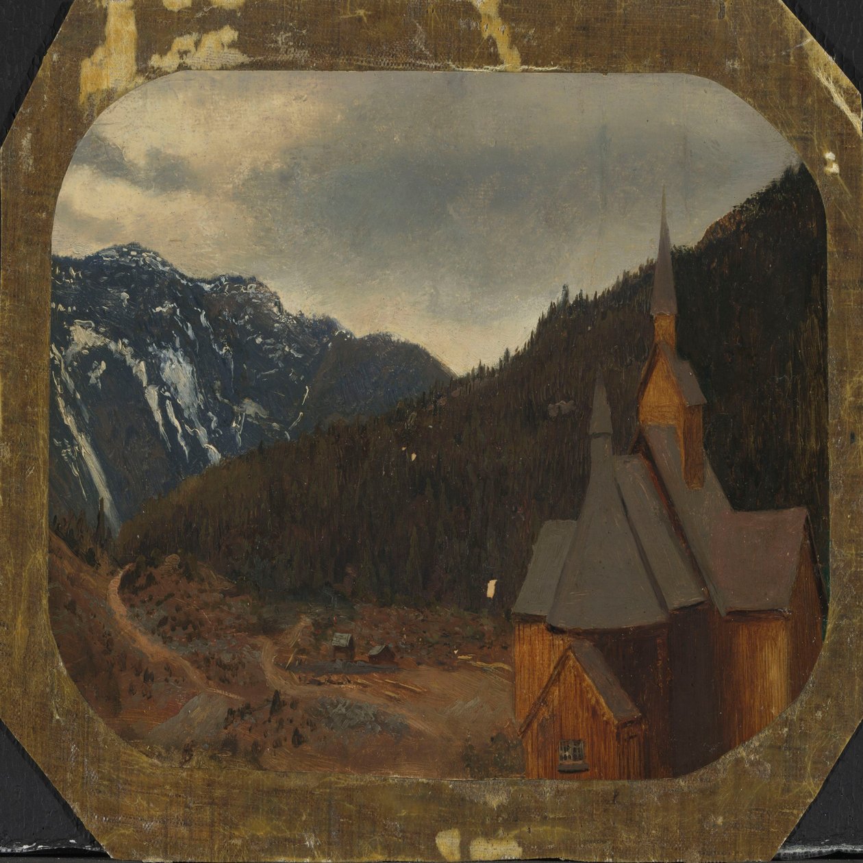 Chiesa a doghe di Nes da Hans Gude