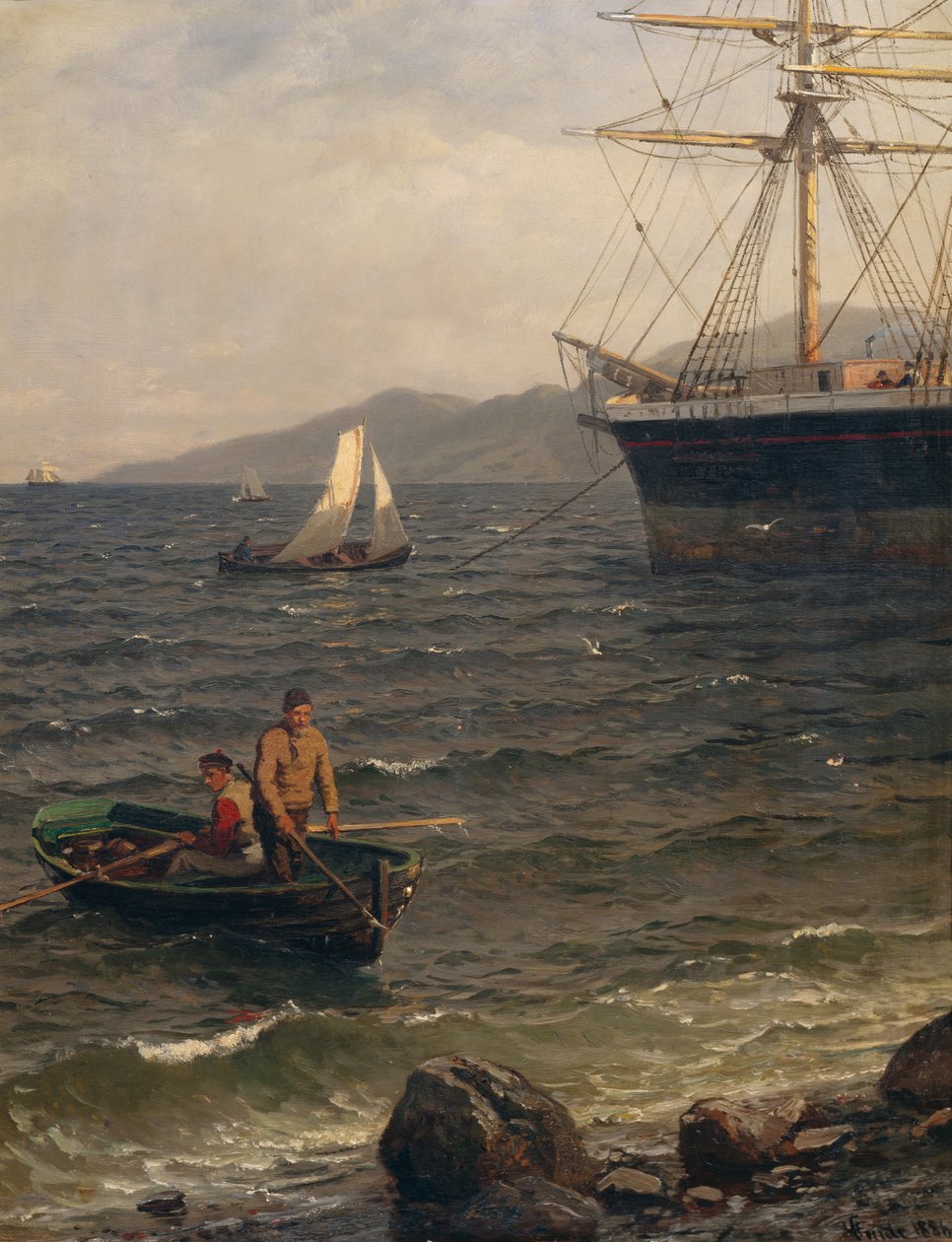 Porto norvegese da Hans Gude