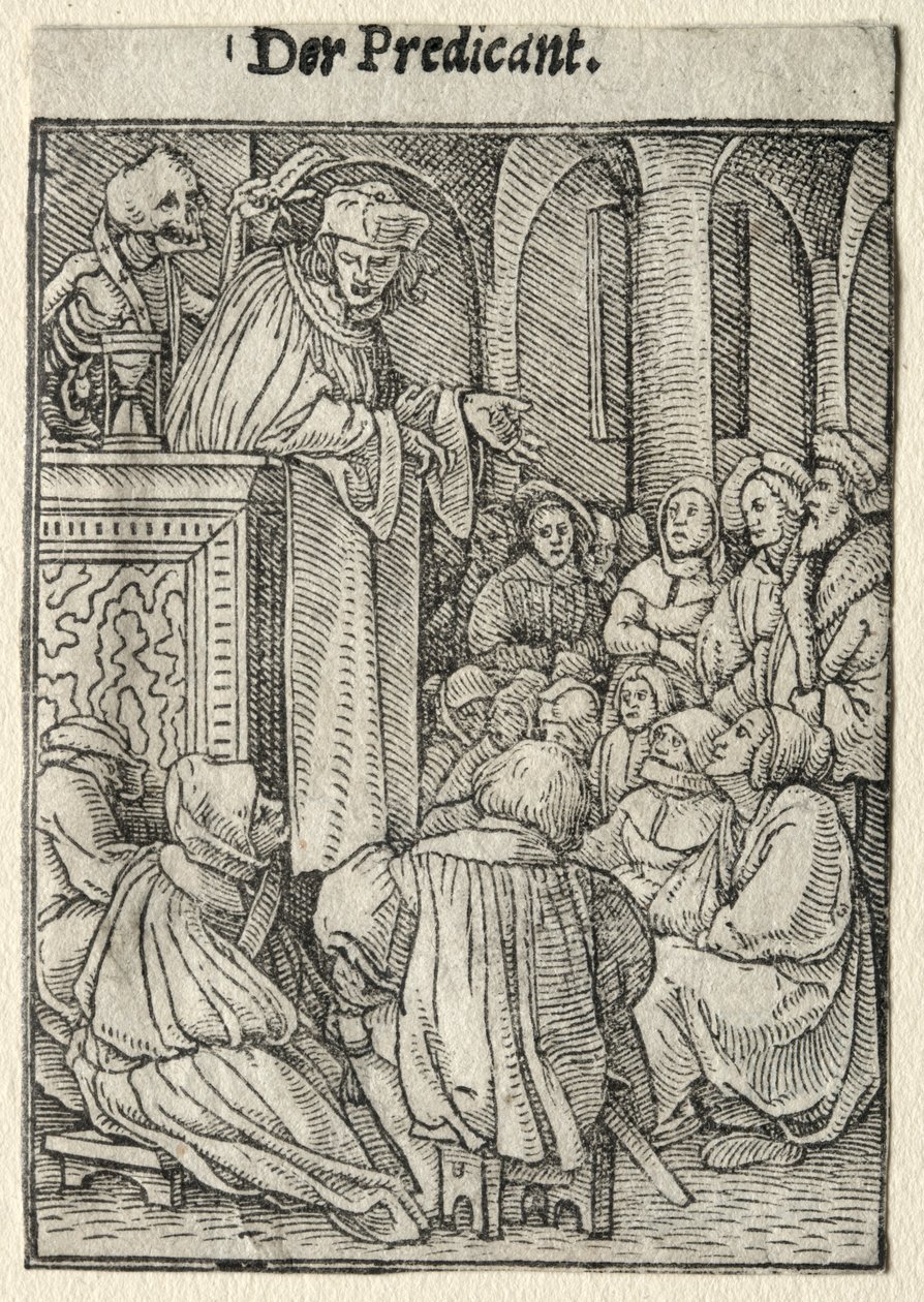 Danza della Morte: Il Predicatore da Hans Holbein