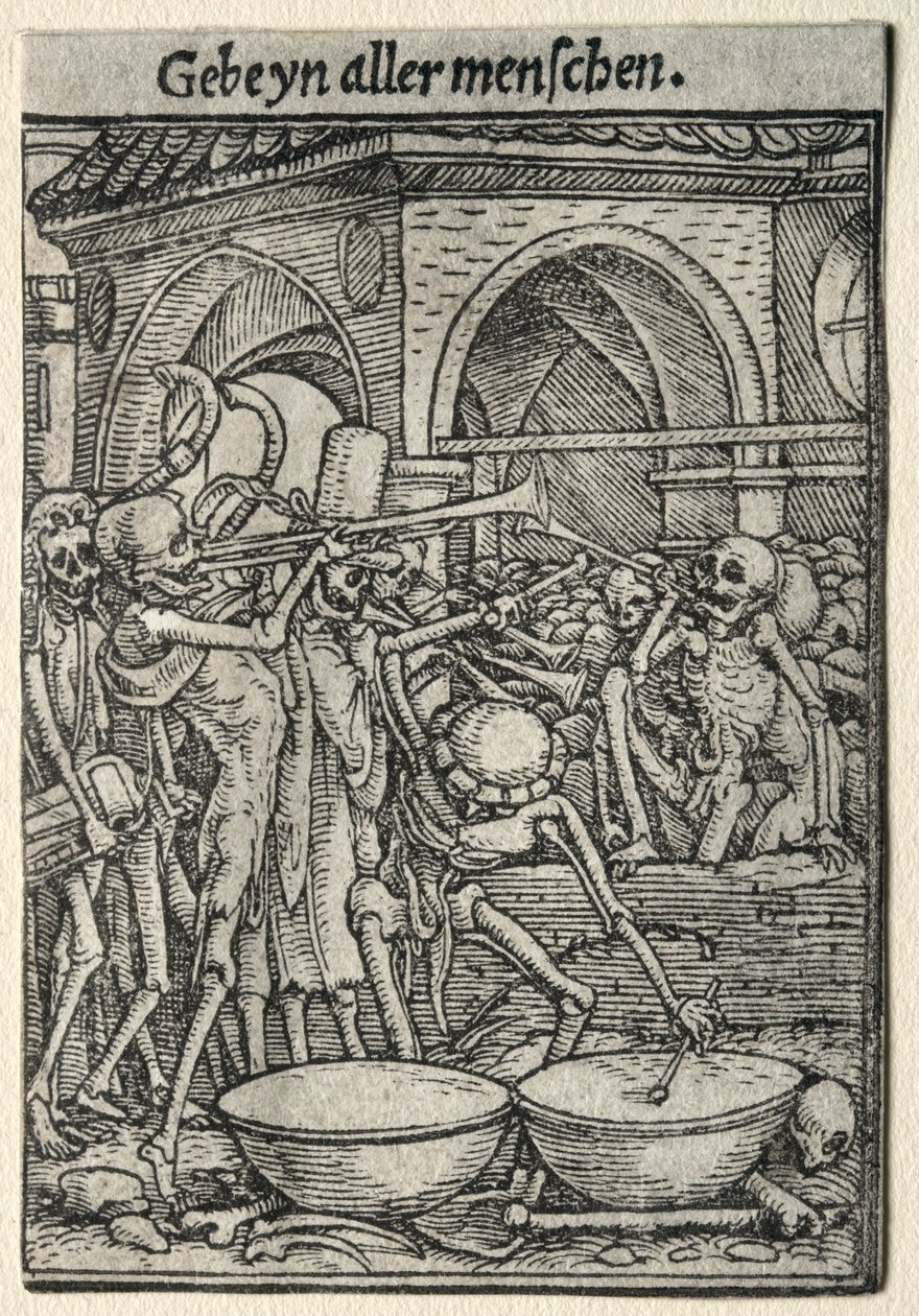 Danza della Morte: I trombettieri della Morte da Hans Holbein