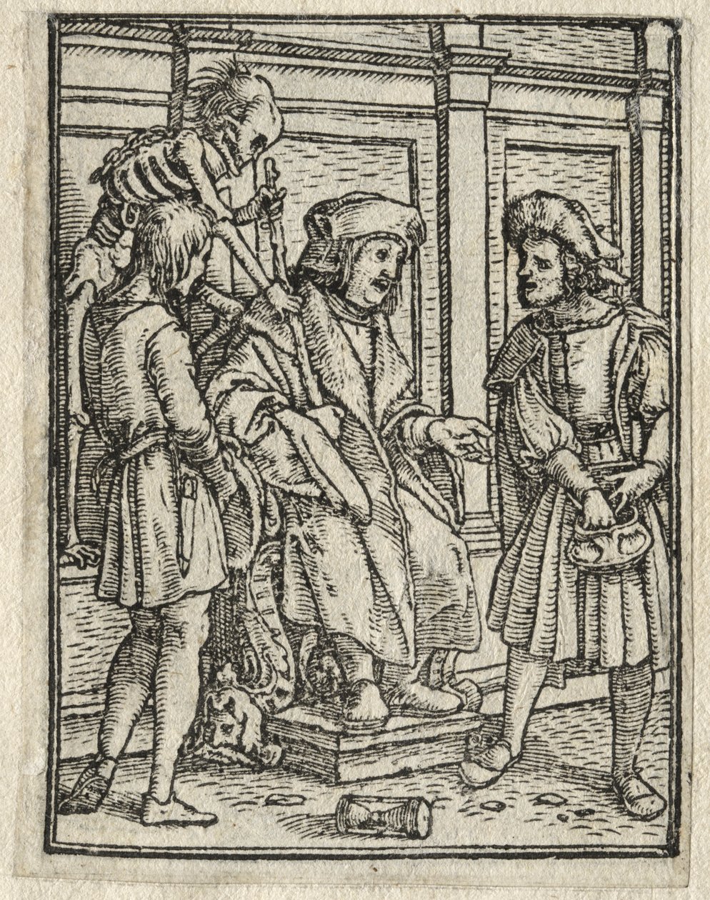 La danza della morte: Il canonico o prebendario, Il giudice da Hans Holbein