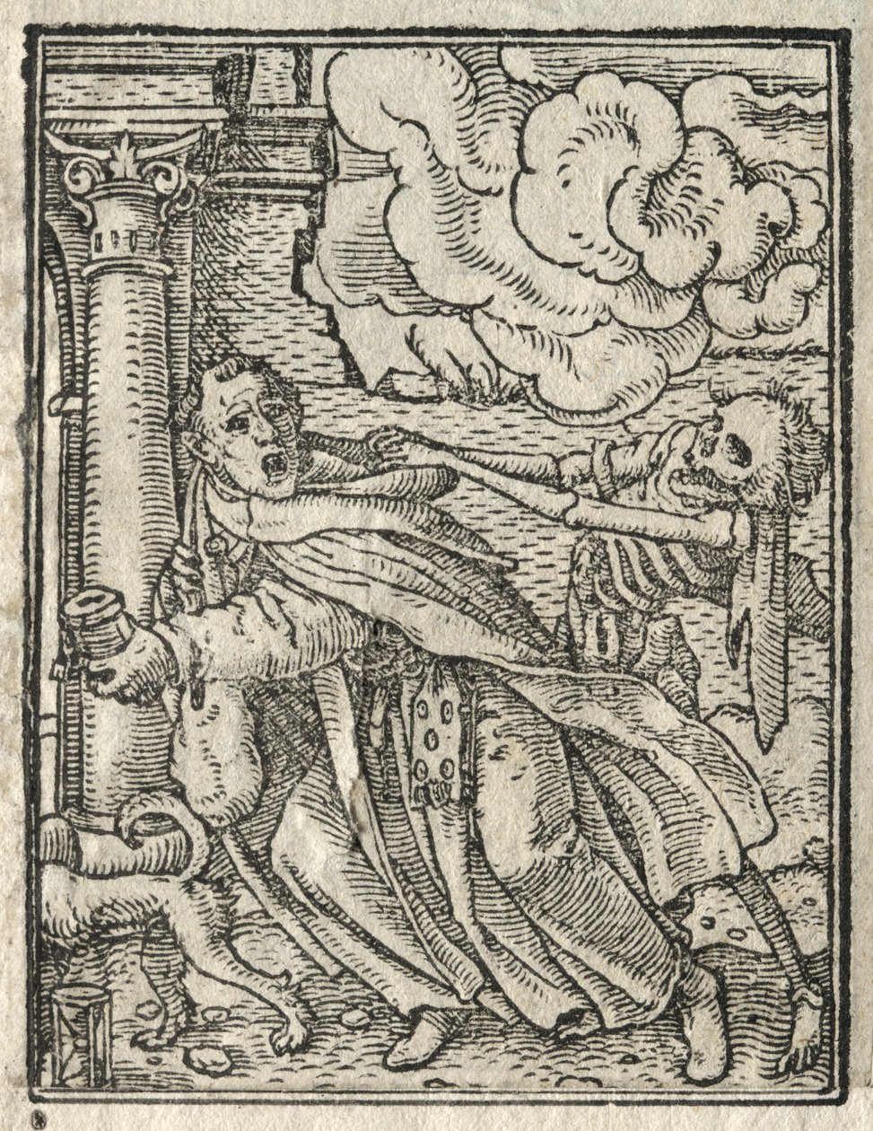 La danza della morte: Il frate mendicante; La suora da Hans Holbein