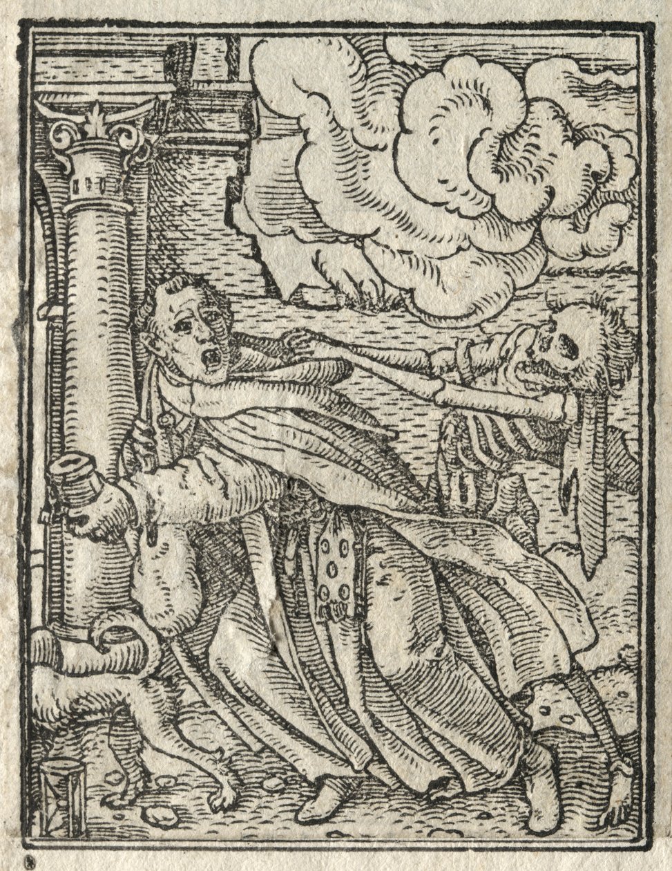 La danza della morte: Il frate mendicante, La suora da Hans Holbein