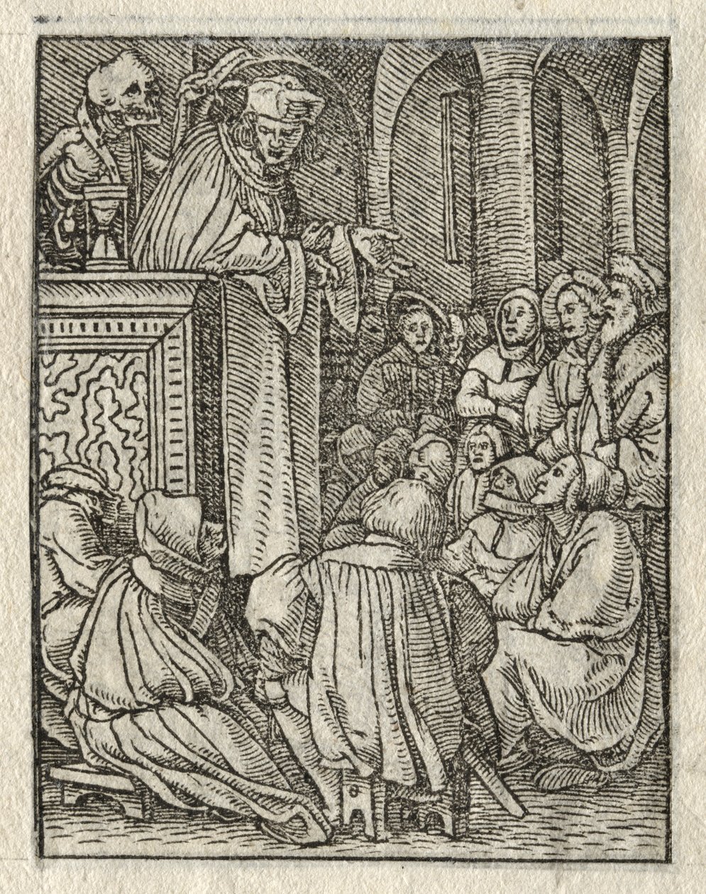 La Danza della Morte: Il Predicatore, Il Prete da Hans Holbein