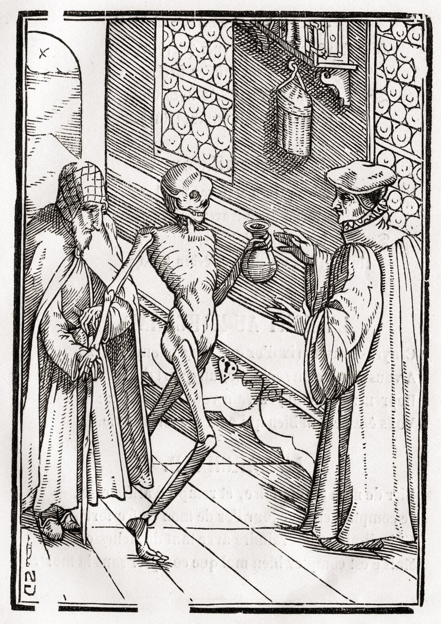 La morte arriva dal dottore, inciso da Georg Scharffenberg, da 