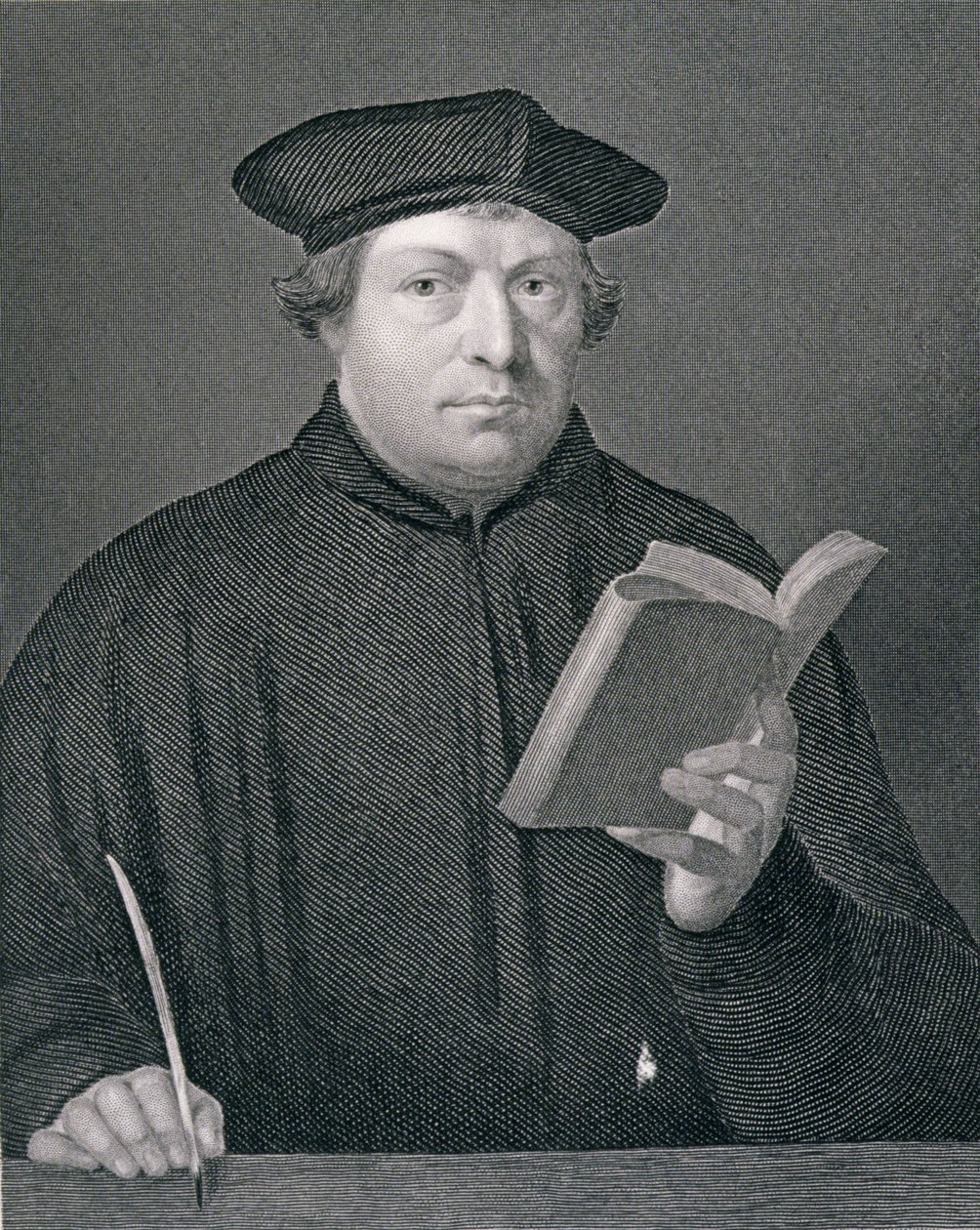 Martin Lutero (1483-1546), inciso da W. Holl, da 