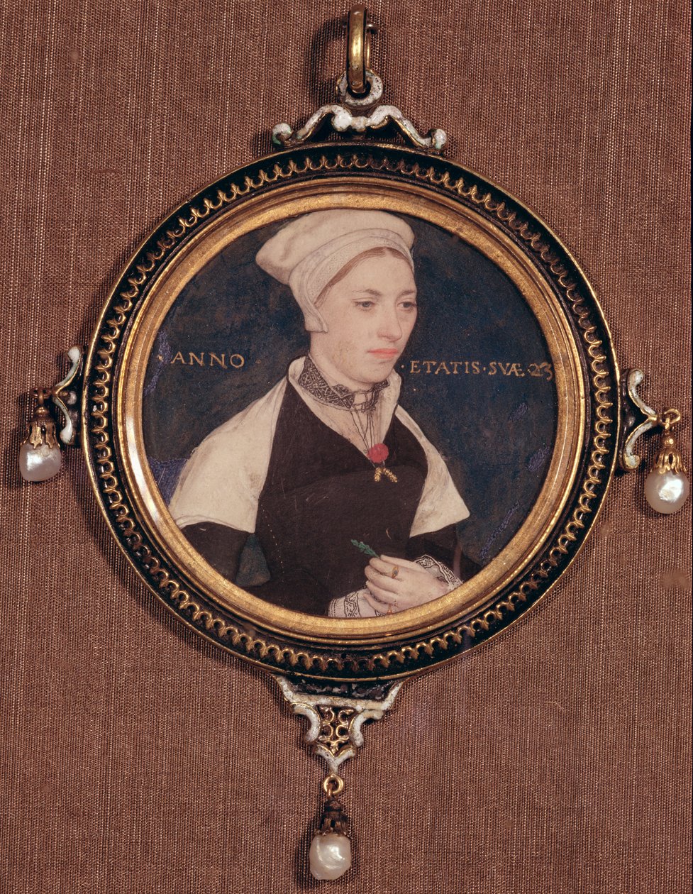 Ritratto in miniatura di Jane Small, precedentemente conosciuta come Mrs. Robert Pemberton, c.1540 da Hans Holbein der Jüngere