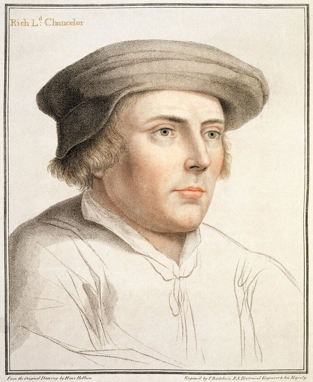 Richard Rich, Primo Barone Rich (c.1496-1567) inciso da Francesco Bartolozzi (1727-1815) da Hans Holbein der Jüngere