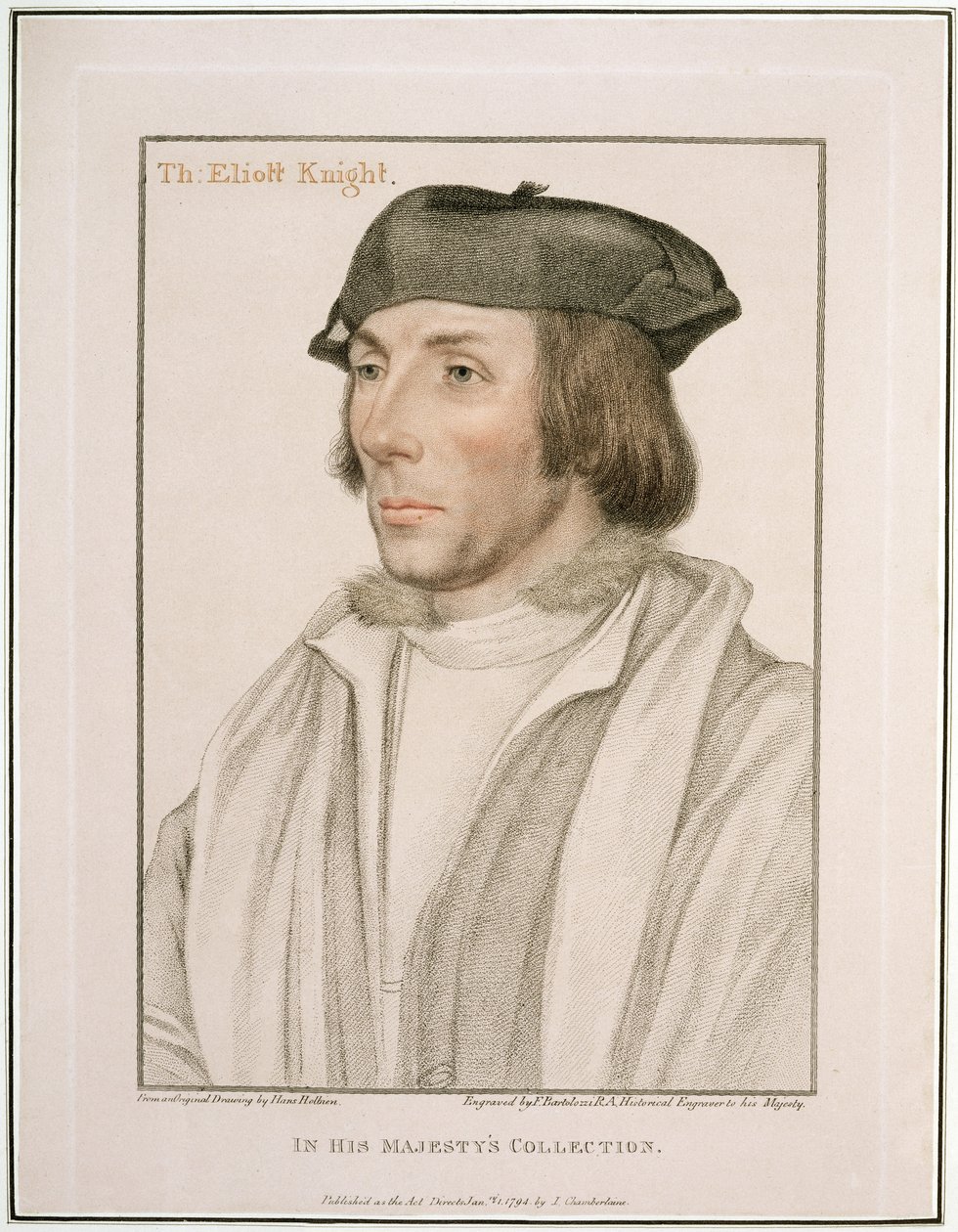 Sir Thomas Elyot (c.1490-1546) inciso da Francesco Bartolozzi, 1794 da Hans Holbein der Jüngere