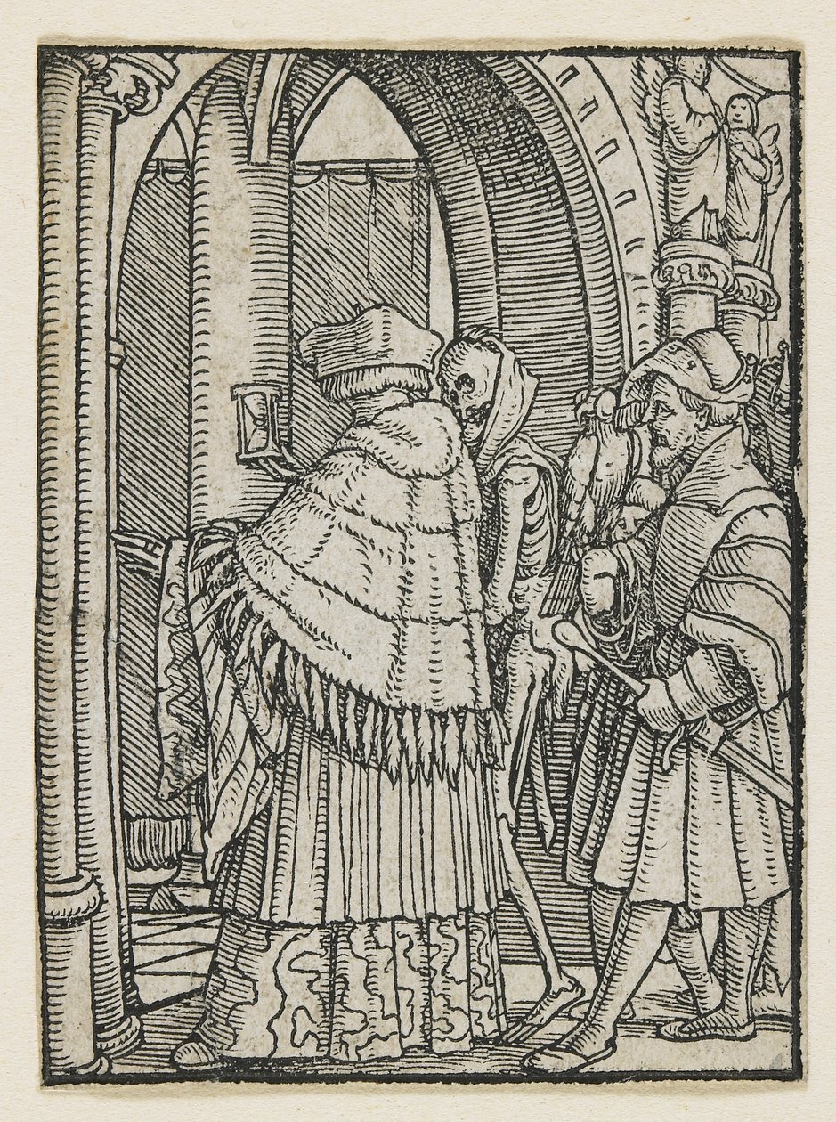 Il Canonico da Danza della Morte (Lione), 1538 da Hans Holbein der Jüngere