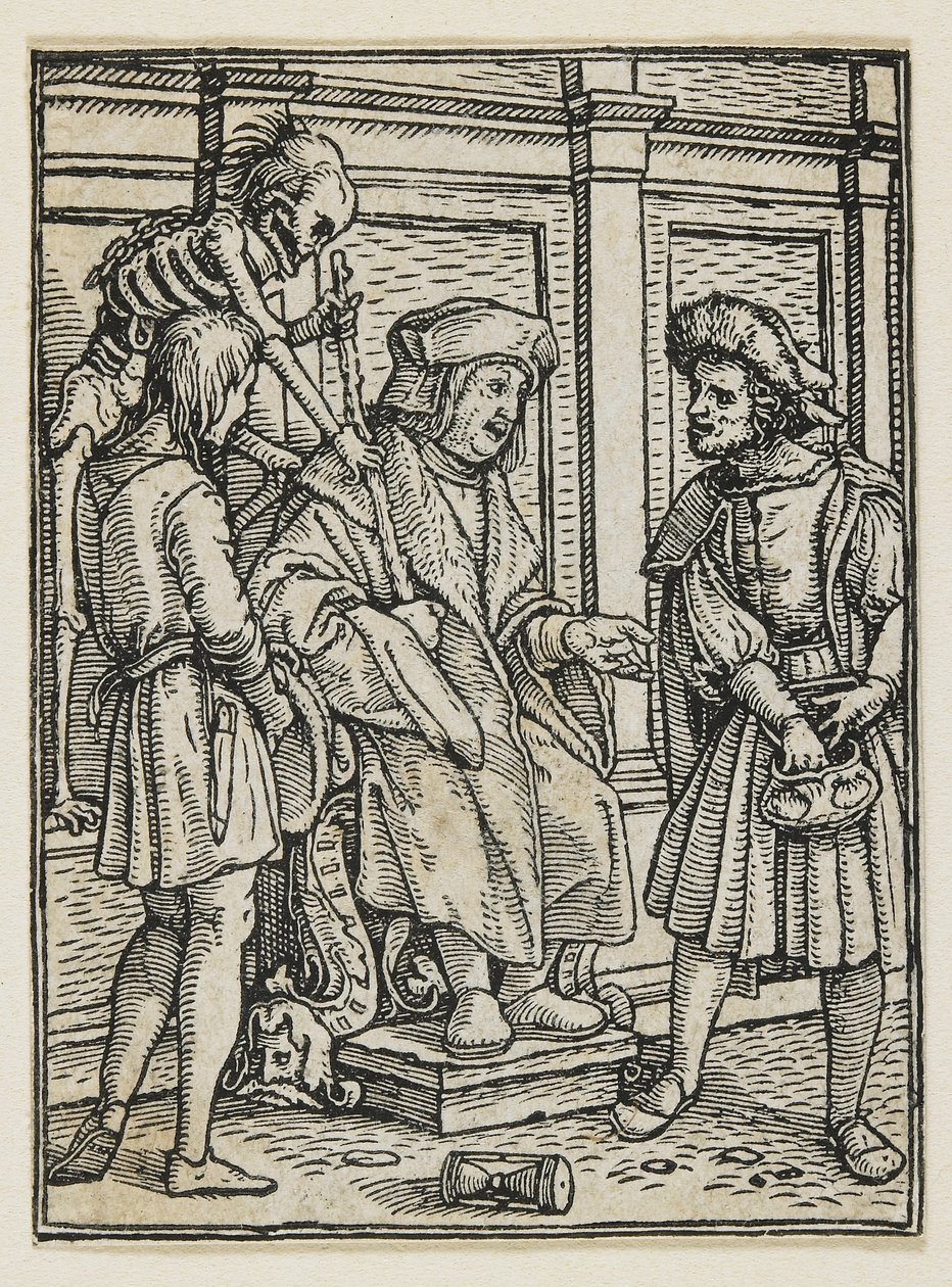 Il giudice da La danza della morte (Lione), 1538 da Hans Holbein der Jüngere