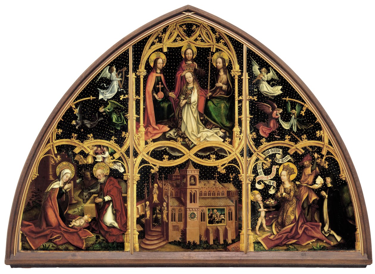 German: Basilika Santa Maria Maggiore, rechter Tafel: Enthauptung der hl. Dorothea Basilica Santa Maria Maggiore da Hans Holbein the Elder