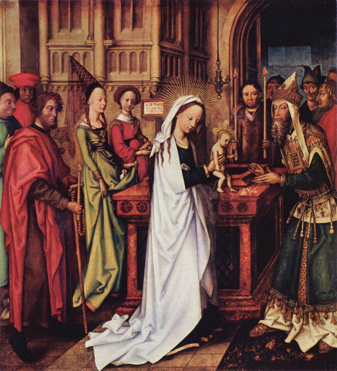 Tedesco: Darstellung Christi im Tempel Altare dei Domenicani, ala interna sinistra, pannello inferiore: La presentazione di Cristo nel Tempio da Hans Holbein the Elder