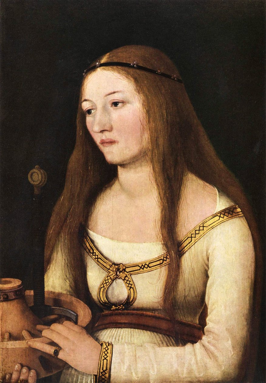 Katharina Schwarz con gli attributi della sua omonima santa da Hans Holbein the Elder