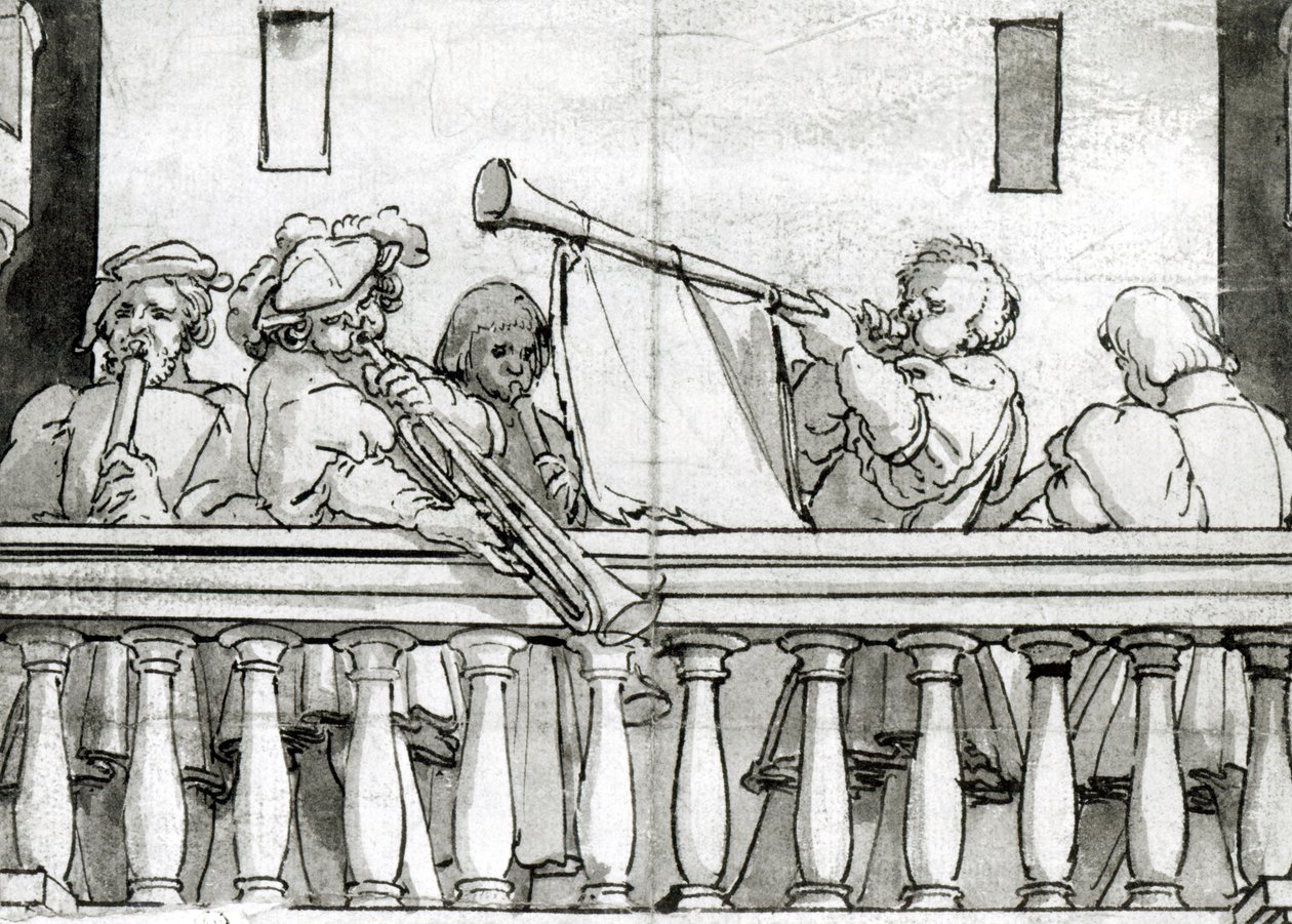 Musicisti di Enrico VIII da Hans Holbein the Elder