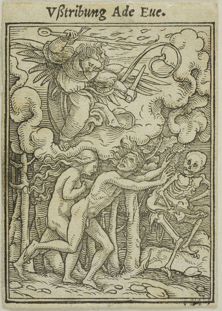 Adamo ed Eva cacciati dal Paradiso da Hans Holbein the Younger