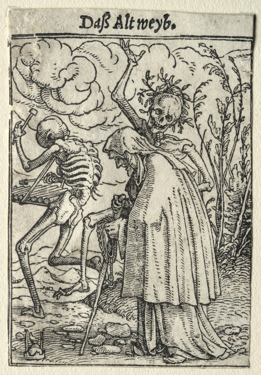 La danza della morte: La vecchia da Hans Holbein the Younger