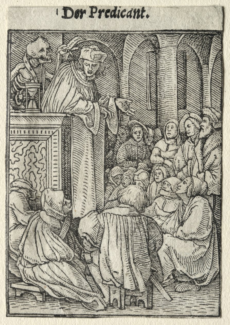 Danza della morte: Il predicatore da Hans Holbein the Younger