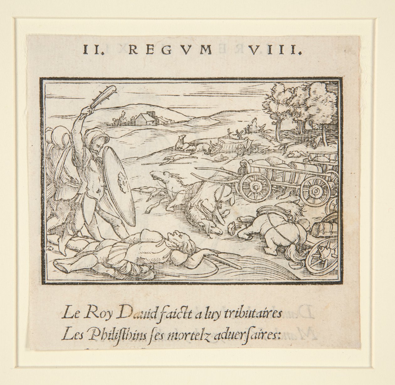 Davide sottomette i suoi nemici (recto); Davide e Uria (verso) da Hans Holbein der Jüngere