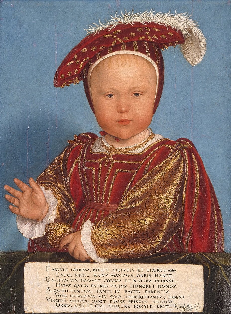 Edoardo, principe di Galles, in seguito re Edoardo VI da Hans Holbein the Younger