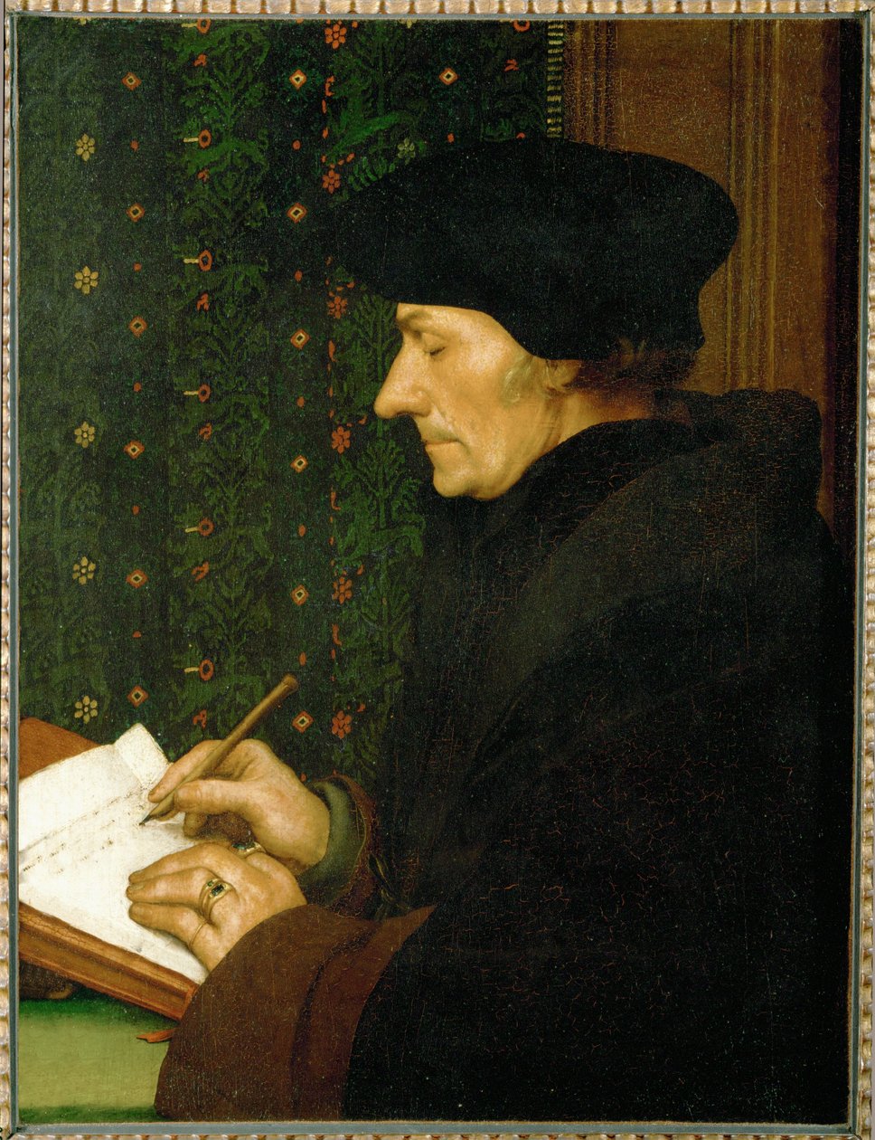 Erasmo da Rotterdam, umanista e scrittore ... da Hans Holbein the Younger