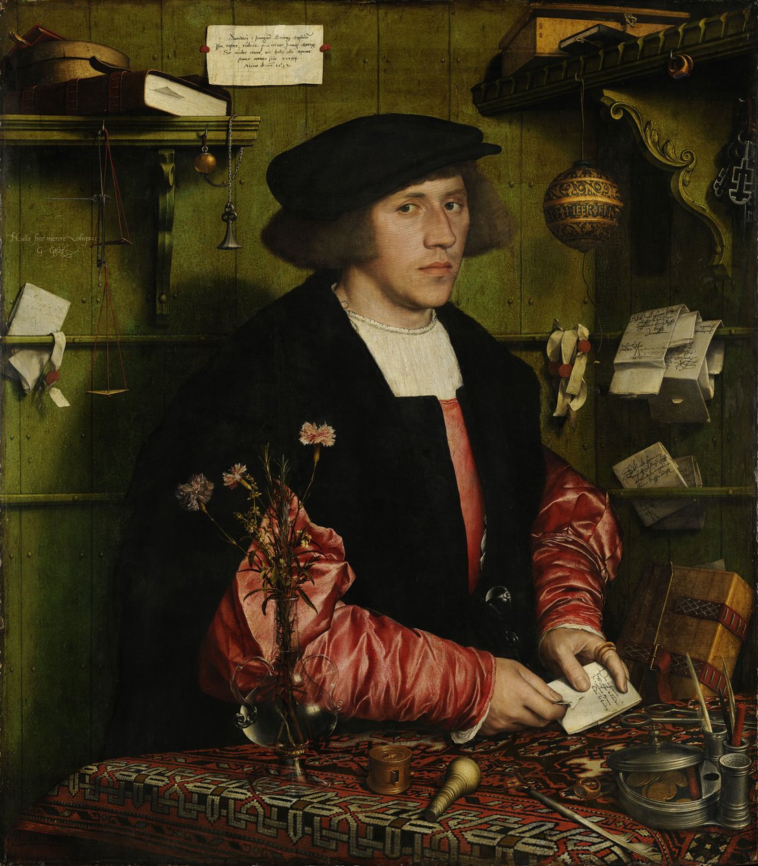 Tedesco: Der Kaufmann Georg Gisze Il mercante Georg Gisze da Hans Holbein the Younger